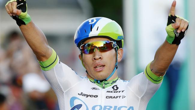 Cycling Australia Road National Championships - Stage 1 Men's Elite Criterium, Winner Caleb Ewan from Greenedge Orica in action. Ballarat. 6th January 2016. Picture: Colleen Petch.