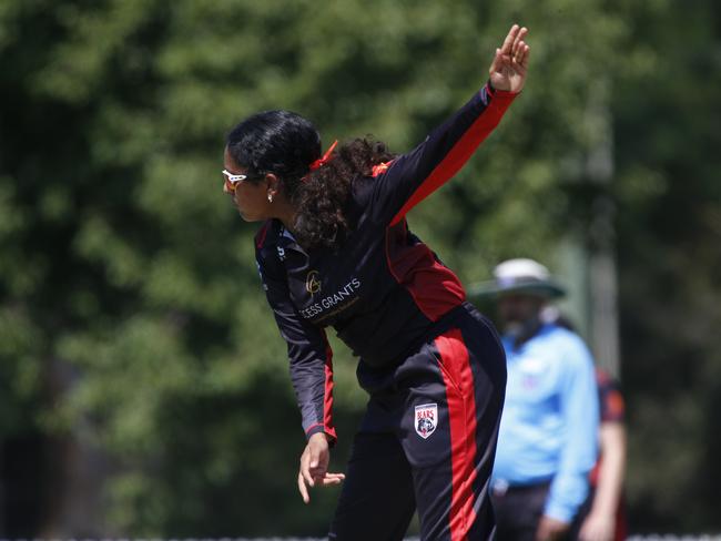 Varada Vinay bowled five overs for Norths. Picture Warren Gannon Photography