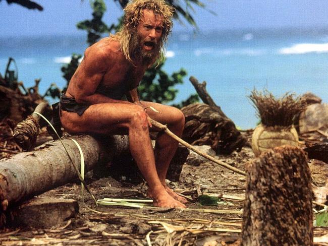 CAST AWAY, US 2000 TOM HANKS CASTAWAY US 2000 TOM HANKS Date 2000, Photo by: Mary Evans/C20TH FOX / DREAMWORKS/Ronald Grant/Everett Collection(10305969)