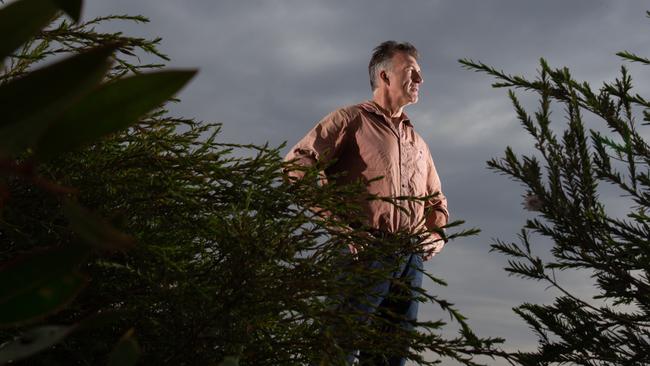 Tim Jarvis is keen to use his land on the Fleurieu Peninsula to show what can be done in the climate change space. Picture: Brett Hartwig