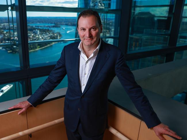 Daily Telegraph. 18, July, 2022.**Embargoed for Bush Summit 26 August 2022**Origin Energy boss Frank Calabria, at their offices, in Barangaroo, today.Picture: Justin Lloyd.