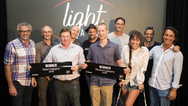 Alistair McBurnie and Benn Tudor-Roberts at the Finalist Ceremony. Picture: 2015 Canon Light Awards