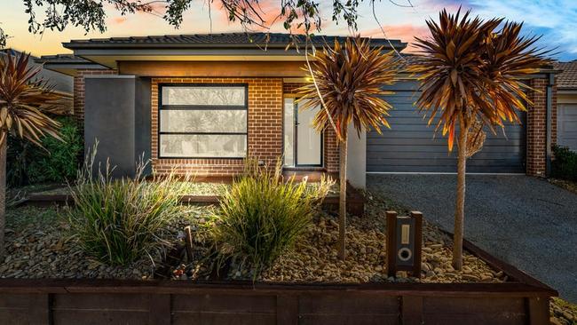 In Melbourne’s western suburbs, this house at 14 Blakewater Cres, Weir Views, has a $619,000-$669,000 listed range. The suburb’s median house value rose 6.9 per cent to hit $577,000 in June.