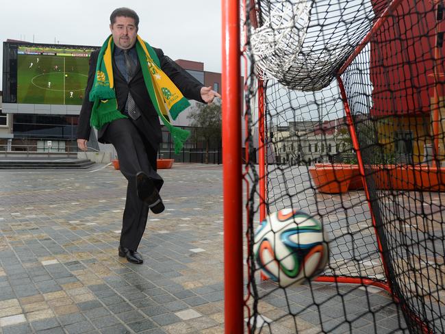 Greater Dandenong Mayor Jim Memeti has always been a big supporter of the world game. Picture: Susan Windmiller