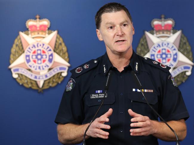 Victorian Police Acting Chief Commissioner Shane Patton. Picture: David Crosling