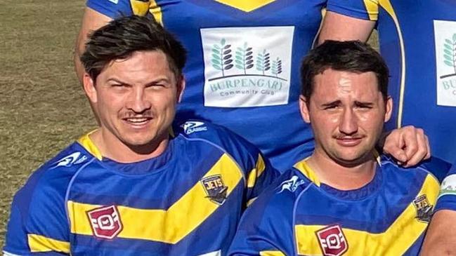 33-year-old Chay Hayman (left) recently passed away, with an outpouring of Facebook posts from family members, friends and his footy club the Burpengary Jets.