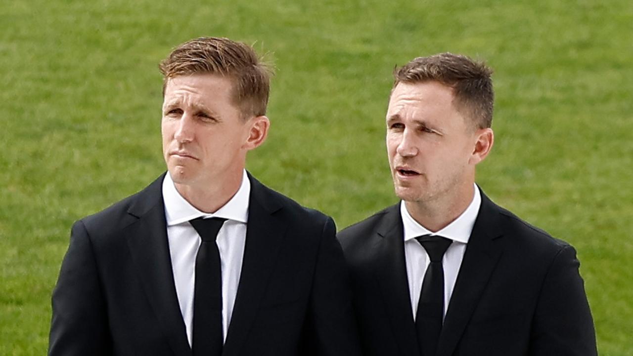 AFL figures in tears as Selwood delivers powerful tribute to brother Troy