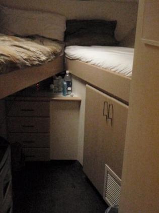 The living conditions for crew.