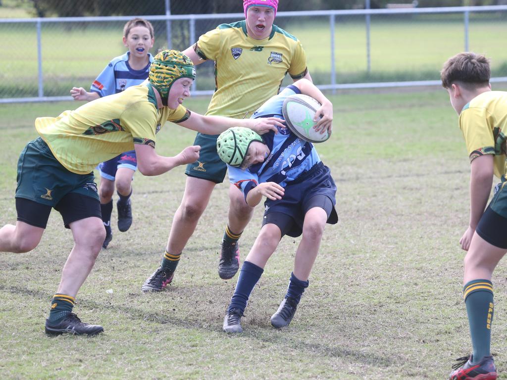 GCDRU juniors U13. Helensvale vs. Surfers Paradise. 14 July 2024 Surfers Paradise Picture by Richard Gosling