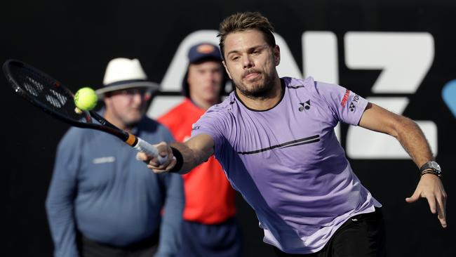 Dangerous floater … Switzerland's 2014 Australian Open champion Stan Wawrinka. Picture: AP