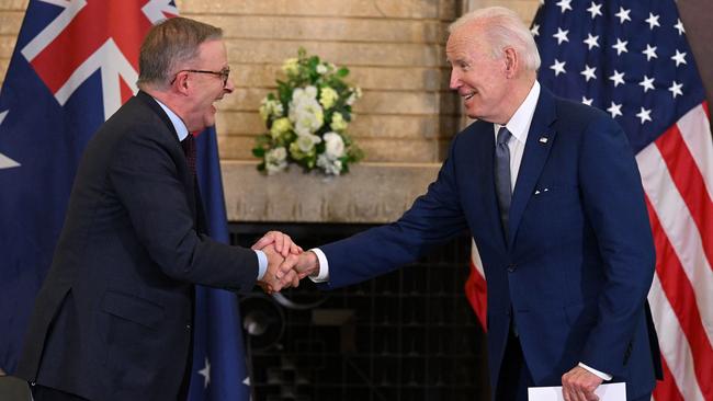 Prime Minister Anthony Albanese has welcomed the United States ‘stepping up’ in the Pacific. Picture: SAUL LOEB / AFP