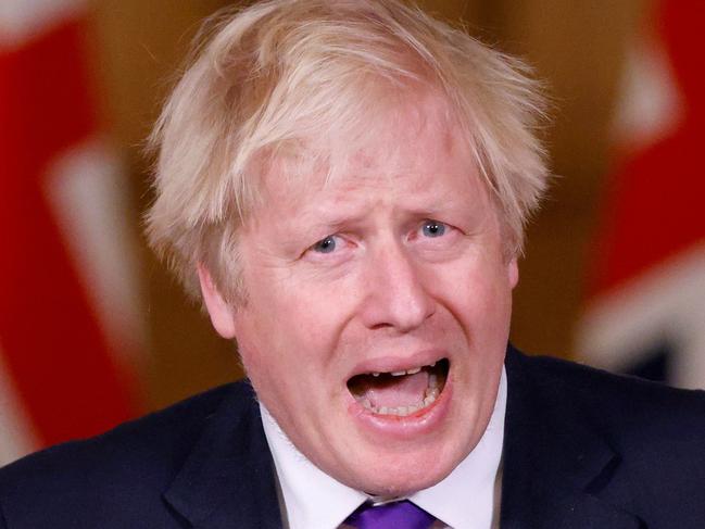 Boris Johnson was hit by COVID earlier this year. Picture: AFP