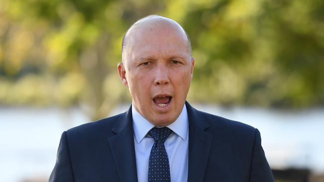 Minister for Home Affairs Peter Dutton. Admitting your admiration for his forthrightness is becoming a fraught activity, writes Mike O’Connor. Picture: AAP Image/Dan Peled