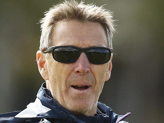 MELBOURNE, AUSTRALIA - SEPTEMBER 24: Storm head coach Craig Bellamy is seen during a Melbourne Storm NRL training session at Olympic Park on September 24, 2019 in Melbourne, Australia. (Photo by Daniel Pockett/Getty Images)