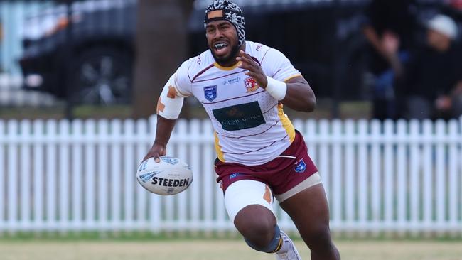 Waqasaqa Qiolevu for Thirlmere Roosters against Campbelltown Collegians. Picture: Steve Montgomery