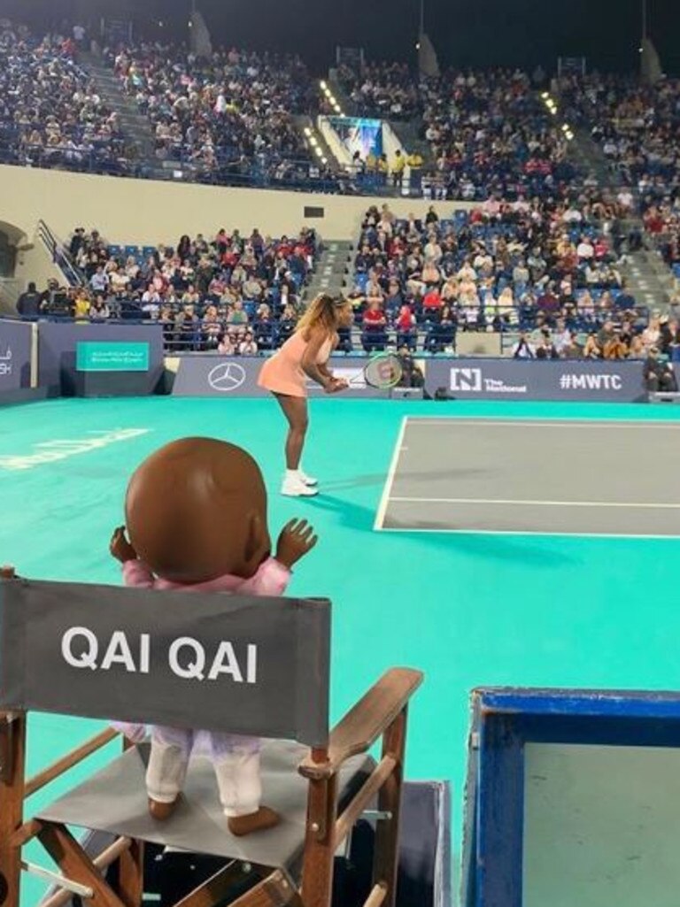 Serena Williams: Daughter’s doll Instagramming from Aus Open | news.com