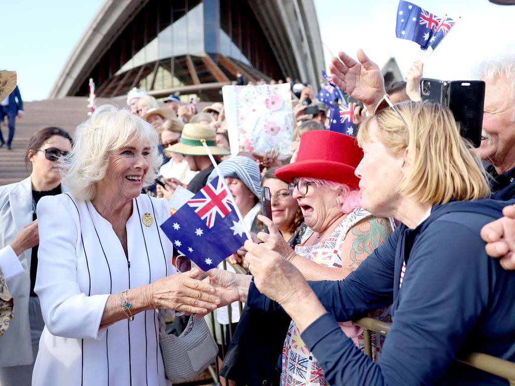 The King and Queen alike were adored in Australia. Picture: Getty Images.