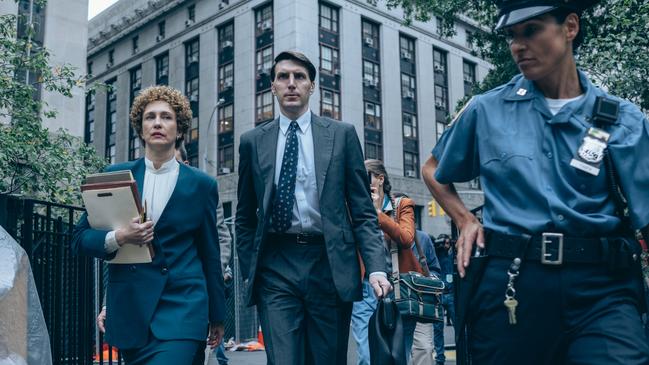 Vera Farmiga as Elizabeth Lederer, left, and Alex Breaux as Tim Clements in When They See Us. Picture: Netflix