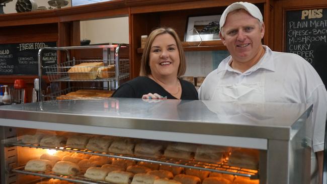 Allison and Dewain Barrett, owners of the Limestone Coast's best bakery OK Pie Shop in Mount Gambier. Picture: Jessica Ball