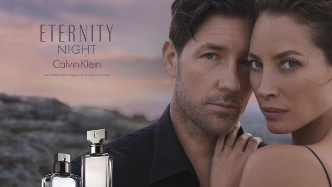 Christy Turlington Burns and Ed Burns for Calvin Klein.