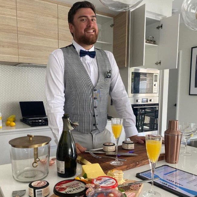 Adam on his two-year wedding anniversary with Lucy. Picture: Facebook