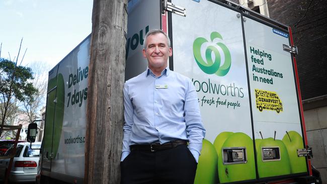 Brad Banducci’s emphasis on customer service and fulfilment will provide sustainable benefits to Woolies shareholders. Picture: John Feder