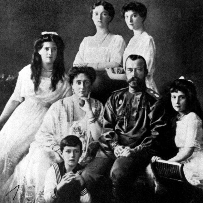 Tsar Nicholas II with his family.