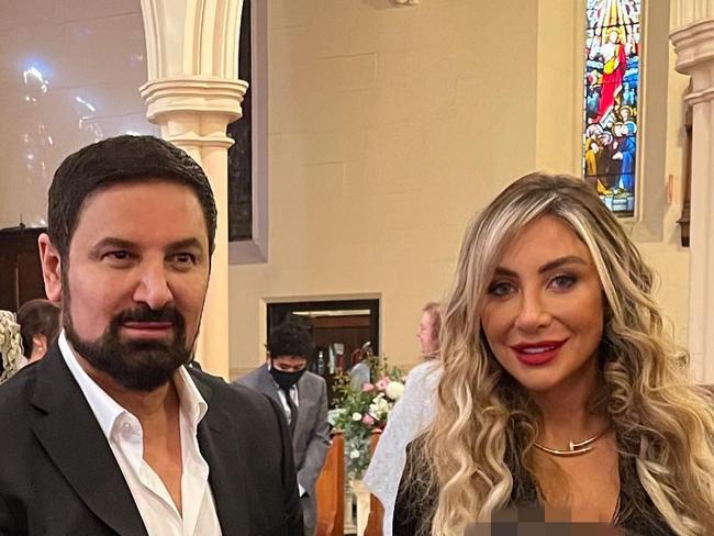 Jean Nassif posted this picture of him with is his wife Nissy at a recent wedding. Picture: Instagram