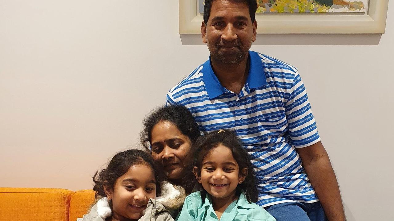 The Murugappan family have most recently been in community detention in Perth. Source: Supplied