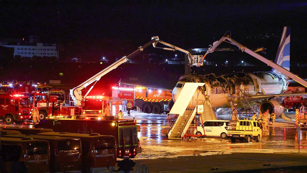 There were 176 people on board who had to evacuate. Picture: YONHAP / AFP