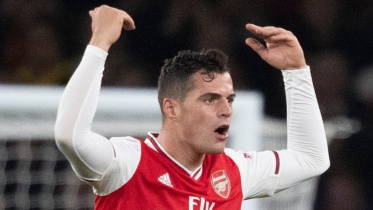 Granit Xhaka wasn't happy about being taken off against Palace — and he let the Arsenal fans know about it.