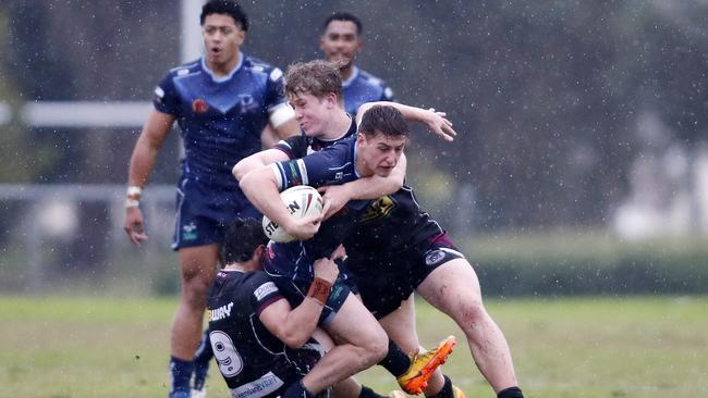 Jayden Alefaio in action for Redcliffe. (Image/Josh Woning)