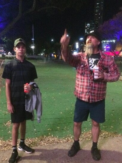 Deceased Inala teenager Leroy James Sullivan, 19, with his friend Philip Grice, who taught him to drive. Picture: Supplied