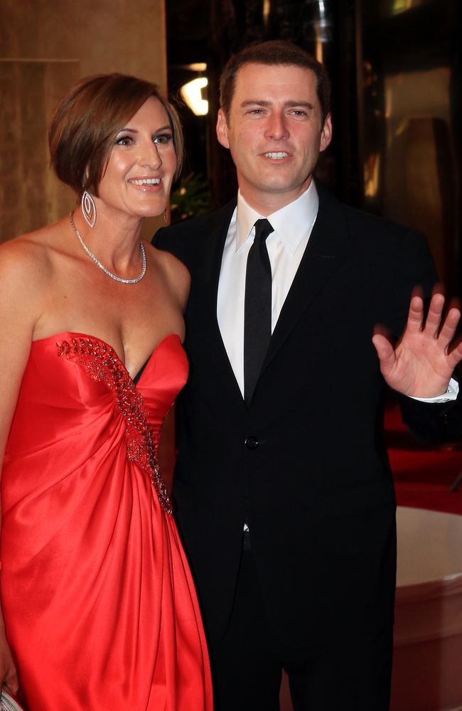 Stefanovic with Thorburn at the 2011 Logie Awards in Melbourne.
