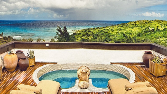 View from a room on Necker Island, Richard Branson's home away from home. Picture: Supplied