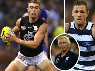 Mick Malthouse says Patrick Cripps is in the same class as Geelong legend Scott Selwood.