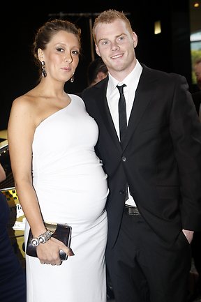 <p>Haylea and Adam Cooney</p>