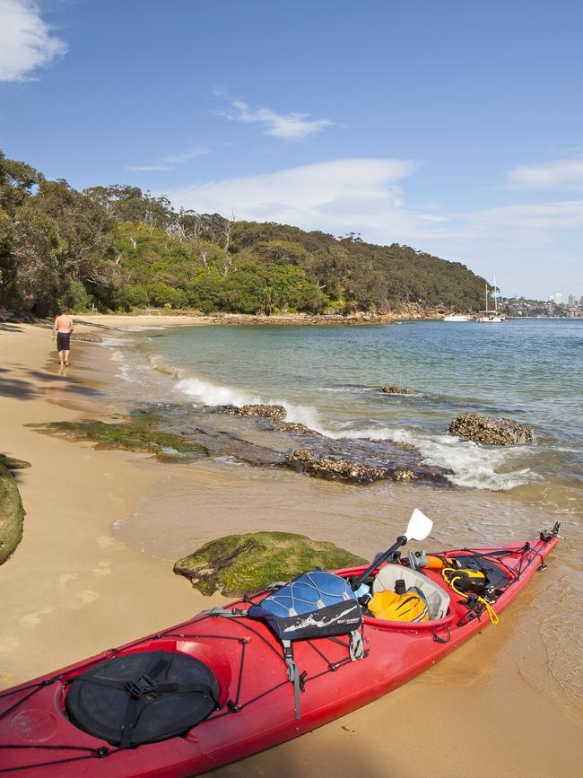 Kayaking at Athol Bay. Picture: Destination NSW