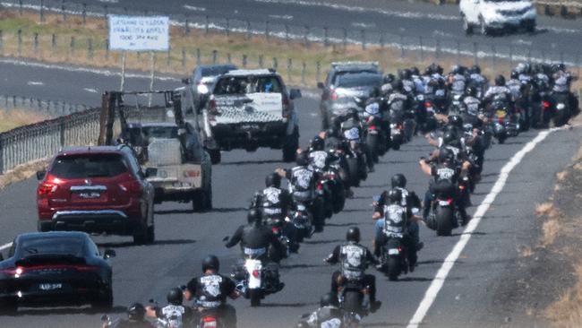 An alleged Mongols bikie has been accused of extortion. Picture: Tony Gough