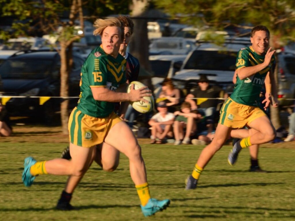 St Brendan's Harrison Hill in action for St Brendan’s College. Photo: Academy Photography