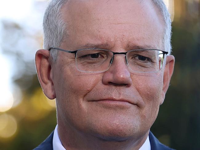 CANBERRA, AUSTRALIA NewsWire Photos FEBRUARY, 08 2022:  Opening of Parliament 2022.Prime Minister Scott Morrison attended the Nicholas Greek Orthodox Church for the first day of parliament for 2022.Picture: NCA NewsWire / Gary Ramage