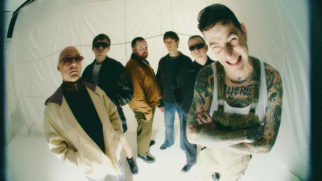 Swedish band Viagra Boys in a 2025 promotional photograph. Picture: Fredrik Bengtsson