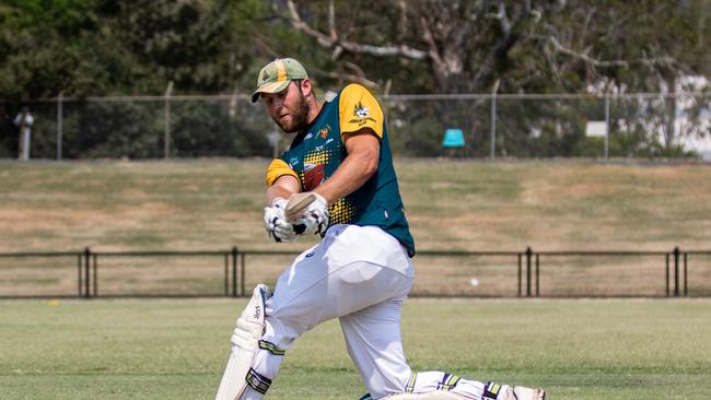 Caleb Ziebell batting for Cudgen in the Far North Coast LJ Hooker League Twenty20 round at Oakes Oval, Lismore on Saturday.