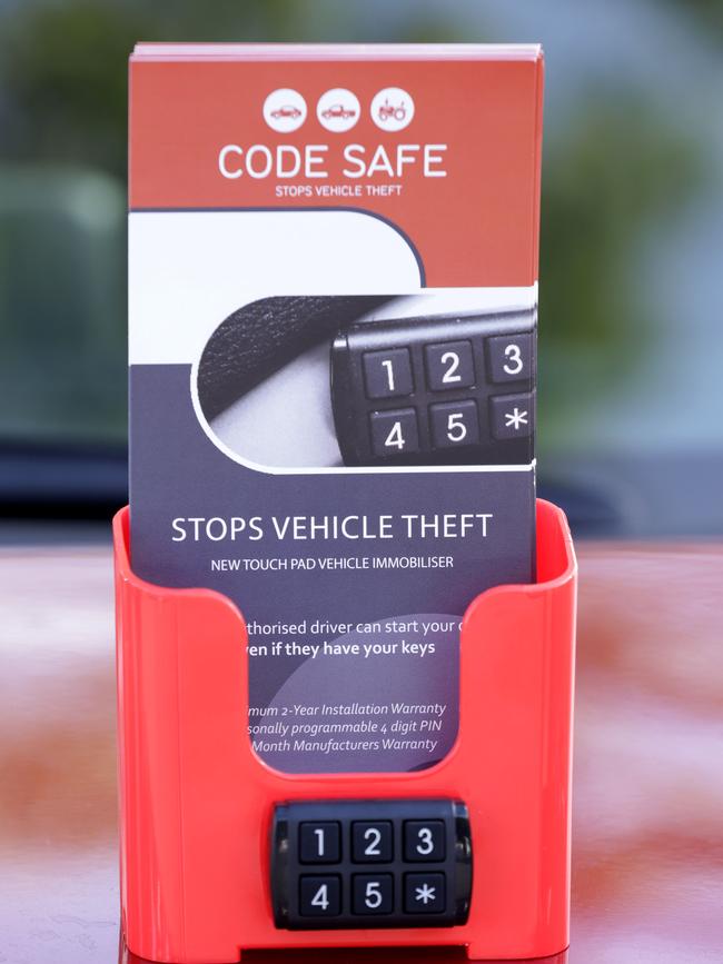 An example of the Code Safe antitheft device. Photo Steve Pohlner