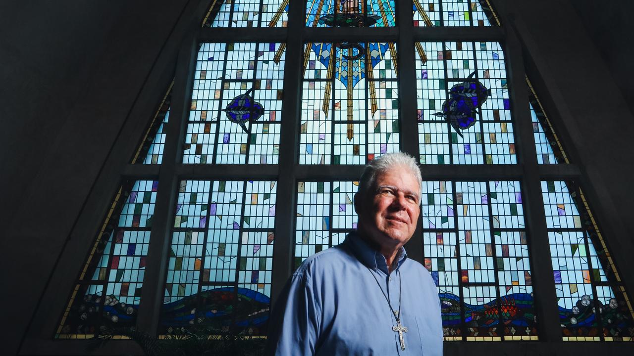 Bishop of Darwin Charles Gauci. Picture: Glenn Campbell