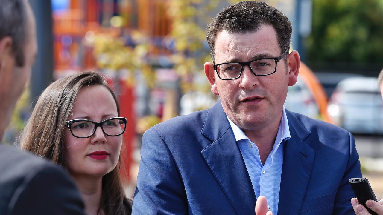 Harriet Shing with Labor Party leader Daniel Andrews Picture: Jason Edwards Morwell Central P.S.