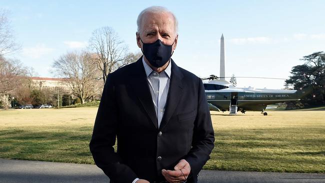 US President Joe Biden returns to the White House from Camp David. Picture: AFP.