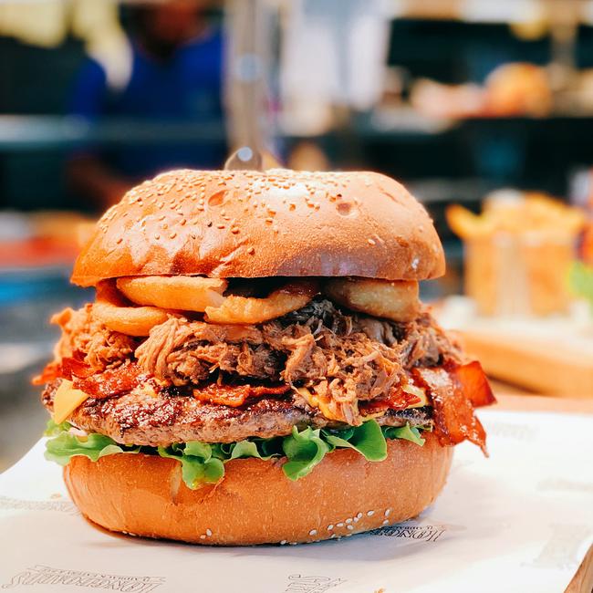 The Phat Bastard burger from Longboards Laidback Eatery weighs in at 1.8kg