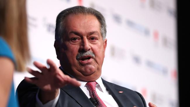 Former Dow Chemical CEO Andrew Liveris. Picture: Lyndon Mechielsen