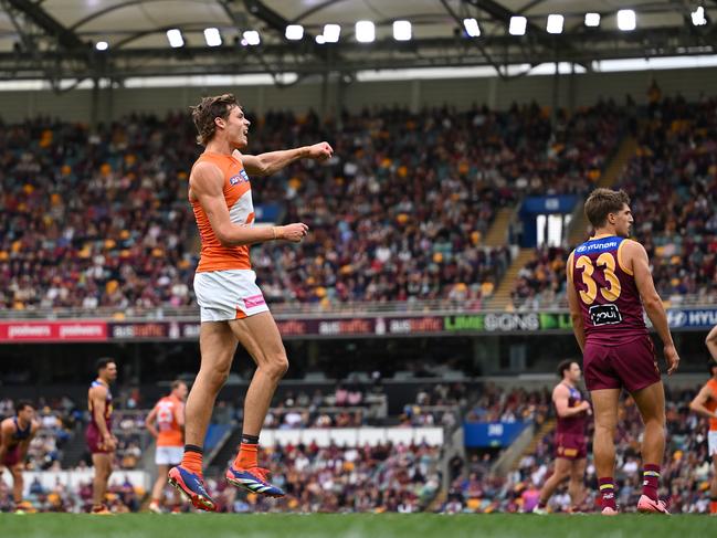 Aaron Cadman was huge in the last term for the Giants. Picture: Getty Images